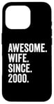 Awesome Wife Since 2000 | 25 anniversaire mariage 25 ans Coque pour iPhone 16 Pro