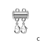 Multi Strand Halsband Detangler Untangling Skiktat Halsband Clas Silver 2 Silver 2