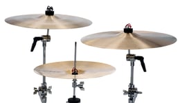 PINCH CLIP CYMBAL LOCKS - ELIMINATES WING NUTS FOR FASTER SETUP