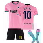 Fotbollssats för barn Hemma Borta T-shirt Set 21/22 - 20 21 Barcelona Third Messi 10 Kids 20 (110-120) 20 21 Barcelona Third Me 20 21 Barcelona Third Messi 10 Kids 20 (110-120)