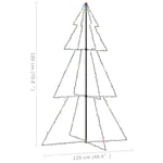 Lysende juletræ 118x180 cm 240 LED'er indendørs/udendørs
