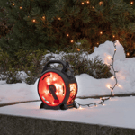 Slynge 150 LED, 10 meter julelys på trommel IP44 - Varmhvit