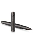 Parker IM Monochrome Rollerball Pen | Gun Metal Finish and Trims | Fine Point with Black Ink | Gift Box