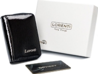 Lorenti Liten portfölj i lackerat läder med ytterficka, RFID Lorenti N/A