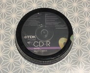 TDK CD-R Audio CD 80MIN 700MB Spindle 10PK Audio Recorder Disc Music CD Genuine