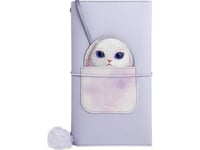 Nimmy 2In1 Anteckningsbok + Penna I Lila Big Eyed Pet 2.0 Rabbit