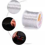 Stor rulle Transparent elastisk tråd för smyckestillverkning 100m Transparent 1mm