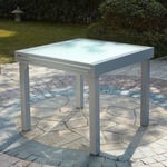 Table Molvina : Table De Jardin Extensible 8 Personnes En Aluminium