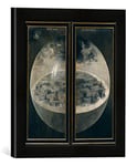 Kunst für Alle 'Image encadrée de Hieronymus Bosch H. Bosch, Création du Monde, d'art dans Le Cadre de Main de qualité Photos, 30 x 30 cm, Noir Mat