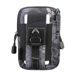 1PCS Men's Belt Bag Canvas Belt Bag Belt Mobile Phone Straight Foot Bag 6.8 Inch Mobile Phone Belt Bag (Color : E)