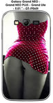Coque Samsung Galaxy Grand NEO - Grand NEO PLUS - Grand Lite - 5.01 " - GT-I9060i Femme sexy robe rouge a  pois