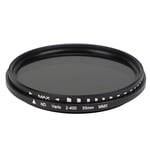 55mm Variable ND Filter, Optical Glass Neutral Density Filter ND2ND400 Adjustable Universal for Canon for Nikon for Sony for Olympus for Fuji