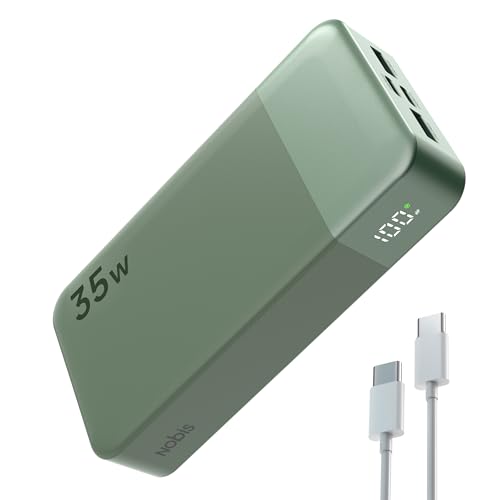 thumbnail image 2 of EnergyQC 20000mAh Power Bank – 35W PD 3.0+QC 4.0 Fast Charging, Built-in USB-C Cable, Digital Display 2 of 2
