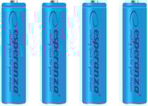 Esperanza Eza102b - 5901299923207 Esperanza Eza102b - Ni-Mh Aaa 1000Mah Rechargeable Batteries 4 Packs - Blue