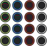 Gothicana By Emp16 Pcs Boîte À Clés En Silicone Avec Protections Joystick Pour Manette Ps4, Xbox 360, Ps3 - Embouts En Silicone Pour Joystick Inclus