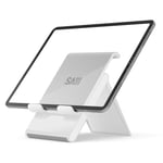 Cell Phone Stand, SAIJI Tablet Stand Sturdy and Stable, Phone Holder Height Adjustable Foldable, Stand for Desk Compatible with all 4-12.9 inch Smartphone Tablet Kindle Switch (Gray)