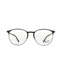 Ray-Ban Round Black Top On Matte Unisex Women Glasses Frames Metal - One Size