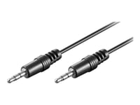 Goobay - Ljudkabel - Mini-Phone Stereo 3.5 Mm Hane Till Mini-Phone Stereo 3.5 Mm Hane - 60 Cm - Svart