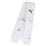 PUMA Fotbollsstrumpor Teamgoal - Vit/svart, storlek 31-34