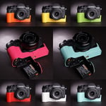 Genuine Real Leather Half Camera Case Bag Cover for FUJIFILM XT3 XT2 7 Colors