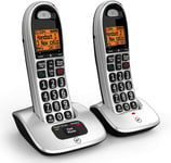 BT 4000 Big Button Advanced Call Blocker Home Phone, Twin Handset Pack