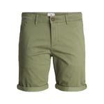 Jack & Jones Mens Chino Shorts Cotton Casual Summer Half Pant Button Fastening