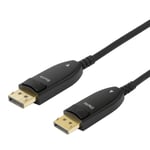 DELTACO Displayport 1.4 cable, AOC, 8K@30Hz, 10m, black