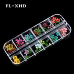 Nail Sticker Real Dry Flower Floral Potpourri Slices Fl-xhd