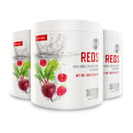 XLNT Sports 3 x Reds näringspulver - 200 g Kosttillskott, Vitaminer gram