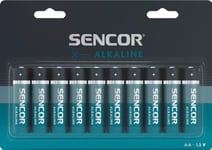Sencor Alkaline-Batteri, Aa (Lr6), Aa, 1,5V, Sencor, Blister, 10-Pack