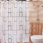Bathroom Shower Curtain Waterproof Mildew Proof Peva Bath Curtai F