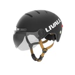 LIVALL L23 Smart Bike Helmet with LED Lights & Removable Visor, NTA8776 CPSC Certified, Bike Helmet with Fall Detection for Adults Men Women, Bicycle Helmet for Commuter E-Bike Scooter Skateboard