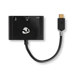 USB Multi-Port Adapter, USB-C til HDMI /ASB-A /USB-C - Sort