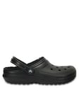 Crocs Classic Lined Clog Unisex - Black, Black, Size 6, Women