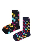 2-Pack Classic Cat Socks Black Happy Socks