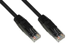 LINK Câble réseau Catégorie, 6 A, Non blindé UTP AWG24, Couleur Noir halogène, 50 m