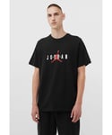 Nike Air Jordan Mens Stretch T Shirt in Black Cotton - Size Small