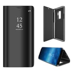 Plated Mirror Surface Samsung Galaxy S9+ Fodral - Svart