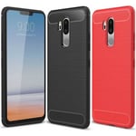 LG G7 ThinQ Stöttåligt Stötdämpande Skal SlimCarbon Svart