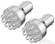 LED Glödlampa BA15s 12-LED Blå