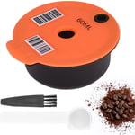 Capsule de Café Réutilisable Rechargeablesde Café Dosettes de Filtre pour Bosch-s Tassimo avec Brosse de Nettoyage cuillère à café (60ML)
