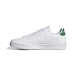 adidas Homme Advantage Shoes Basket, Ftwwht/Green, Numeric_38 EU