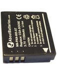 Batterie pour PANASONIC LUMIX DMC-FX100, 3.7V, 1100mAh, Li-ION