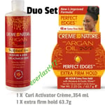 Creme Of Nature Moroccan Argan Oil curl cream 354 ml  + Extra firm hold gel63.7g