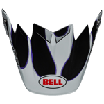 Bell Moto-9/9S Flex MX-hjälmskärm Svart-Vit