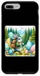 Coque pour iPhone 7 Plus/8 Plus Lapin de Pâques Adventurer Hikes Articles géants Sac à dos Randonnée