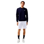 Lacoste Men's GH6961 Cargo Shorts, White/Navy Blue, XL