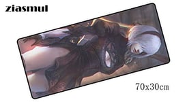 OLUYNG mouse pad Locked edge gaming mouse pad mouse mousepad for computer mouse mats notbook computer nier automata padmouse 700x300mm Size 700x300x2mm mat 2