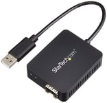 StarTech.com Adaptateur réseau USB 2.0 vers fibre optique avec SFP ouvert - Convertisseur USB vers Ethernet 10/100 Mbps (US100A20SFP)