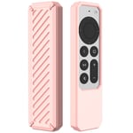 Twill design silicone cover for Apple TV 4K (2021) - Pink